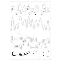 Sizzix • clear stamp set a5 cosmopolitan the view 6pcs - thumbnail