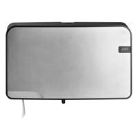 Toiletpapierdispenser Quartzline Q5 jumbo klein duo zilver 441097 - thumbnail