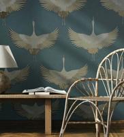 Marburg Kumano; The New Design Book Behang met kraanvogels - 34531 - thumbnail