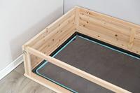 TRIXIE FLEECE DEKEN UITLOOPRUIMTES EN KNAAGDIERKOOI GRIJS / TURQUOISE 140X100 CM - thumbnail
