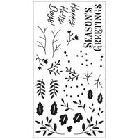 Sizzix • clear stamp set happy holly days 29pcs - thumbnail