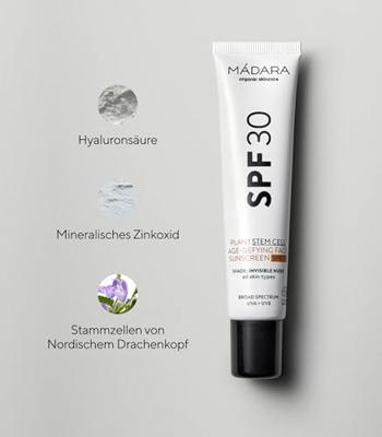 Madara Plant Stem Cell Age Defying Sunscreen SPF30 40ml Madara Plant Stem Cell Age Defying Sunscreen SPF30 40ml