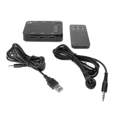ACT AC7841 4K HDMI Switch | 5x input | 1x output | 4K @ 60Hz | Auto input Sensing | Afstandsbediening | Zwart - thumbnail