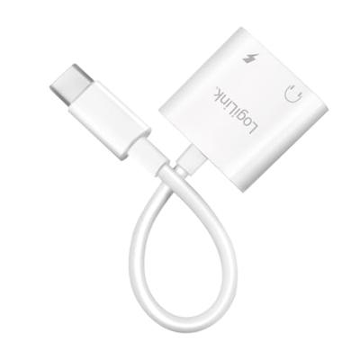 LogiLink USB-C, Audio Adapter [1x USB-C - 1x USB-C bus, USB-C bus (Power Delivery)] UA0433