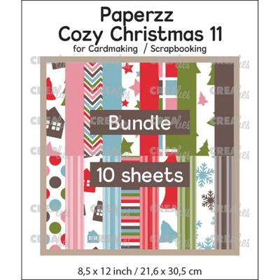Crealies • paperzz cozy christmas (10x 1 vel)