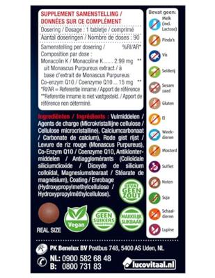Lucovitaal Rode Gist Rijst & co-enzym Q10 Tabletten