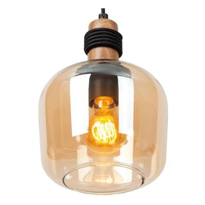 Lucide ILONA - Hanglamp - Ø 18 cm - 1xE27 - Amber