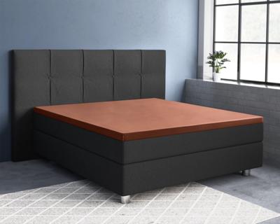 Primaviera Deluxe Topper Satijn Hoeslaken Bruin 90 x 220