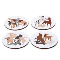 Barks Hond Set 4 Onderzetters - thumbnail