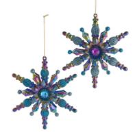 Peacock plastic h13 cm Ornament kerstbal VI Kurt S. Adler - Kurt s adler - thumbnail