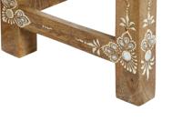 Bijzettafel DKD Home Decor Natuurlijk Multicolour Acryl Mangohout 45 x 30 x 45 cm - thumbnail