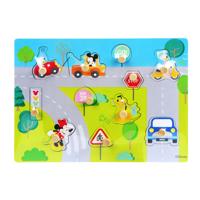 Disney Vormenpuzzel Mickey Mouse Junior - hout - 30 X 22 Cm (12 stukjes) - thumbnail