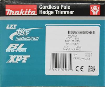Makita DUN600LZ Accu Stokheggenschaar 60cm 18V Basic Body Makita DUN600LZ Accu Stokheggenschaar 60cm 18V Basic Body