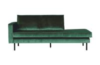 WOOOD Daybed 'Rodeo' Links, Velvet, kleur Forest Green - thumbnail