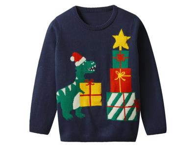 lupilu Kinder kersttrui met lampjes (Marineblauw, 98/104)