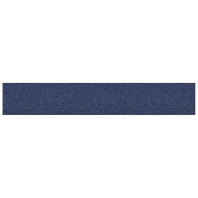 Wandpanelen 12 st 1,62 m 90x15 cm stof blauw Wandpanelen 12 st 1,62 m 90x15 cm stof blauw