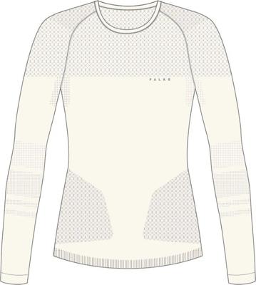 Falke LS Wool-Tech Shirt Dames Off-White M Falke LS Wool-Tech Shirt Dames Off-White M
