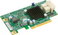 Supermicro AOC-SLG3-4E2P 6.4GB/s Quad-Port Gen-3 interne NVMe-hostbusadapter - thumbnail
