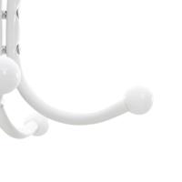 Kapstok met parapluhouder 180 cm gepoedercoat ijzer wit - thumbnail