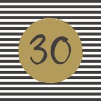 Duni Servetten 30 33x33 cm 20 Stuks Zwart/Goud/Wit - thumbnail