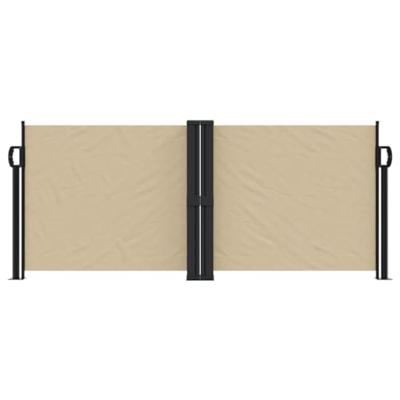 Windscherm uittrekbaar 100x600 cm beige