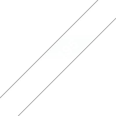 Brother Gloss Laminated Labelling Tape - 9mm, White/Clear