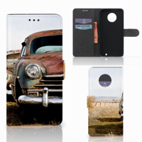 Motorola Moto G6 Plus Telefoonhoesje met foto Vintage Auto - thumbnail