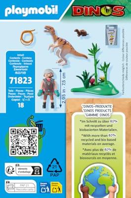 PLAYMOBIL Dinos velociraptor 71823