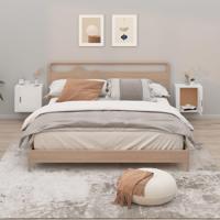 Nachtkastjes 2 st wandgemonteerd 50x30x47 cm wit - thumbnail