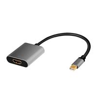 LogiLink CDA0110 video kabel adapter 0,15 m Mini DisplayPort HDMI Zwart, Grijs - thumbnail