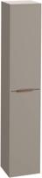 Saqu Lima hoge kast met koperen greep 35x32x180cm mat greige - thumbnail