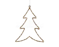 Kerstversiering Lumineo Gouden Metaal 34 x 46 cm - thumbnail
