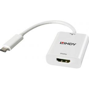 Lindy 43244 USB 3.1 Type C HDMI Wit kabeladapter/verloopstukje