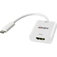 Lindy 43244 USB 3.1 Type C HDMI Wit kabeladapter/verloopstukje - thumbnail