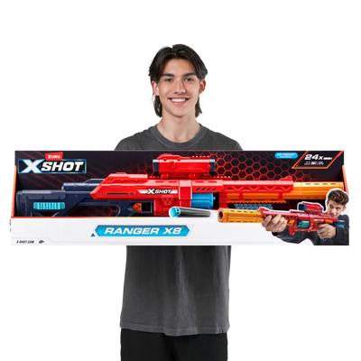 XSHOT Excel Red Range X8 blaster met 24 darts