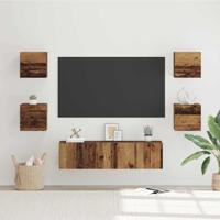 Tv-meubelset Anders met opslag 6 pcs Oude hout Medium 120 x 30 x 30 cm - thumbnail