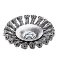 Lessmann Staaldraadborstel | schroefdraad d. 100 mm draaddikte 0,5 mm | staal 12 mm | 15.000 omw/min | 1 stuk - 471257 471257 - thumbnail