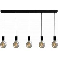 Urban Interiors hanglamp 'Bulby 5-lichts', kleur Zwart - thumbnail