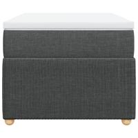 Boxspring met matras stof donkergrijs 90x190 cm - thumbnail