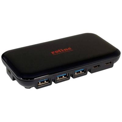 ROLINE USB 3.2 Gen 2 Hub, 7-voudig (3x Type C + 4x Type A)