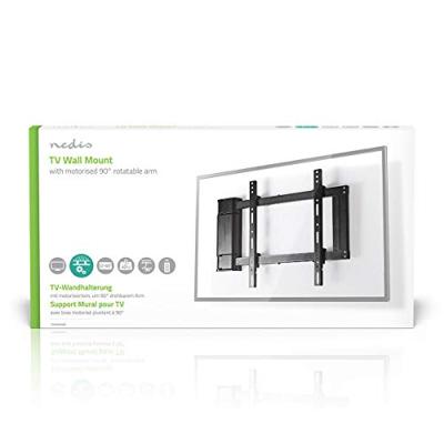 Gemotoriseerde TV-Muurbeugel | 32-60 " | Maximaal schermgewicht: 40 kg | Draaibaar | Minimale muurafstand: 47 mm | Maximale muurafstand: 990 mm | Afstandbestuurbaar | Staal | Zwart - thumbnail