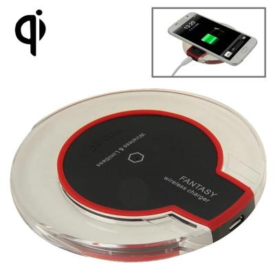 FANTASIE Wireless Charger For iPhone 8 / 8 Plus / X & alle QI standaard compatibele apparaten Galaxy S5 / S4 / opmerking 4 / 3 etc(Black)