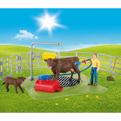 Schleich farm world - koe wasstation speelfiguur