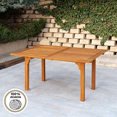 Verlengbare Tafel Aktive Acacia 200 x 74 x 100 cm Verlengbare Tafel Aktive Acacia 200 x 74 x 100 cm
