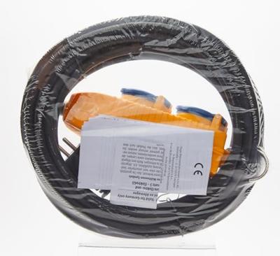 Brennenstuhl Bouwplaatsen-kabel IP54 met contactdozenblok 10m zwart H07RN-F 3G1,5 - 1151740010