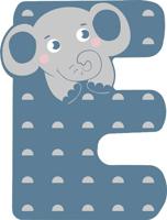Small Foot - houten dieren kinderletter - e - thumbnail
