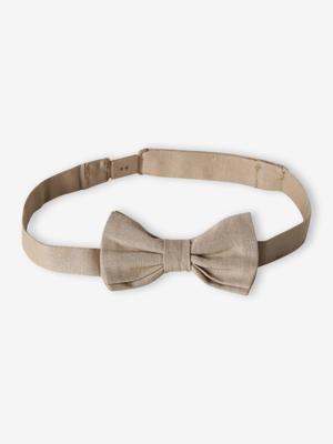 Effen vlinderdas jongens beige Effen vlinderdas jongens beige
