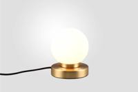 Trio TafellampjePrinz Ii goud met wit glas - R54011008 - thumbnail