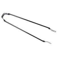 spatbordstang 28 pad bevestiging 6mm zwart - thumbnail