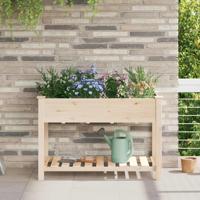 Tuin Bloempot Beige 115 x 59 x 76,5 cm Massief Vurenhout - thumbnail